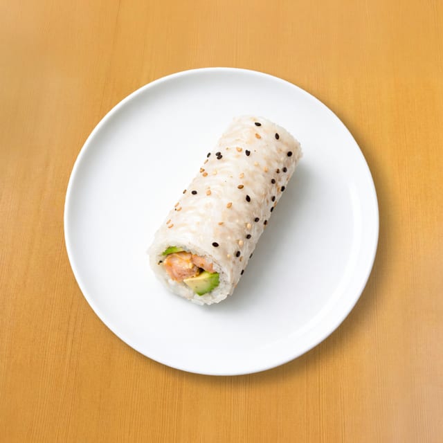 Baked Blue Crab & Avocado Hand Roll.