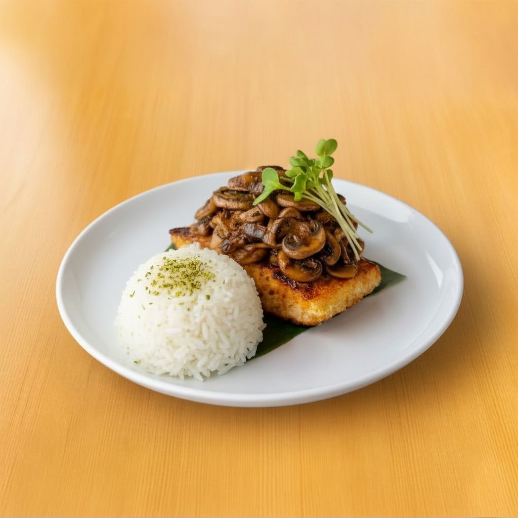 Shiro Miso Tofu Steak.