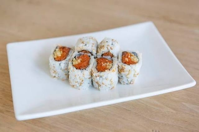 Spicy Tuna Hand Roll.