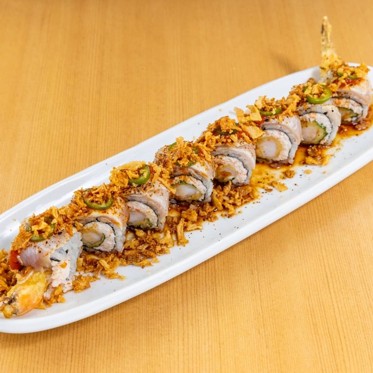 Delicious Rainbow Roll at Our Japanese Restaurant