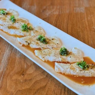 Halibut with Garlic (6pc)